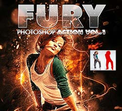 极品PS动作－火影重重(新版)：Fury Photoshop Action Vol.1